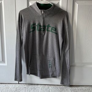 PINK MICHIGAN STATE 💚 Long Sleeve Zip Up